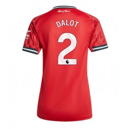 Manchester United Diogo Dalot #2 Thuis tenue Dames 2025-26 Korte Mouw